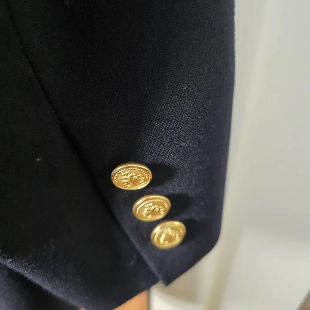 Brooks Brothers Blazer 44 Long Wool Gold Buttons USA